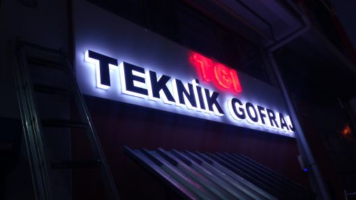 İkitelli Pleksi Kutu Harf Tabela